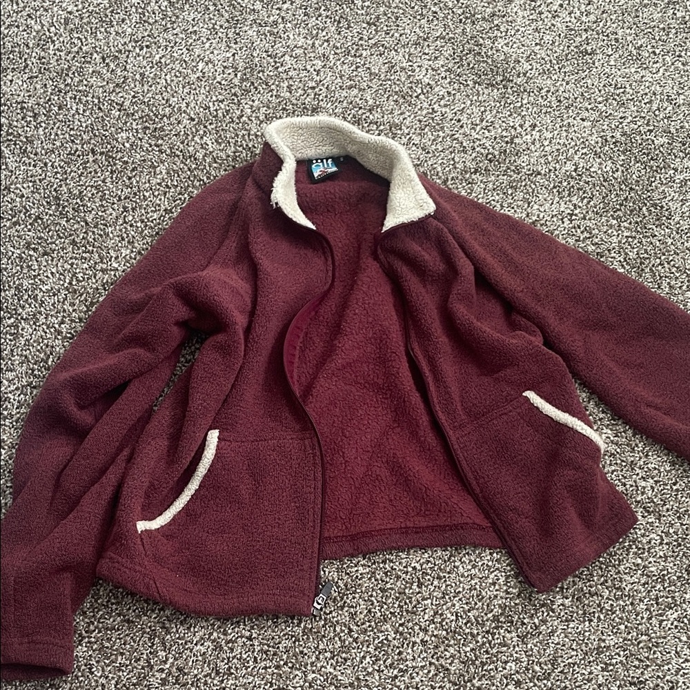 Alf Burgundy Fleece Jacket